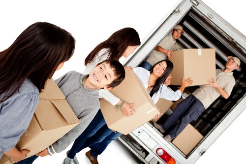 Illustration of secure online payment for Queens Park man with van service