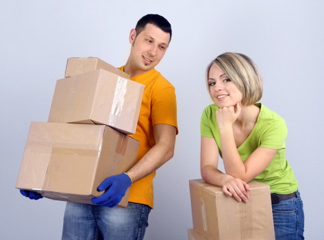 Experienced team handling delicate items